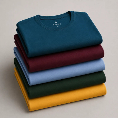 Kit 5 Camisetas Slim Masculinas Premium