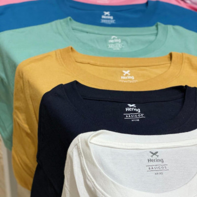 Kit 5 Camisetas Masculinas Multicoloridas G