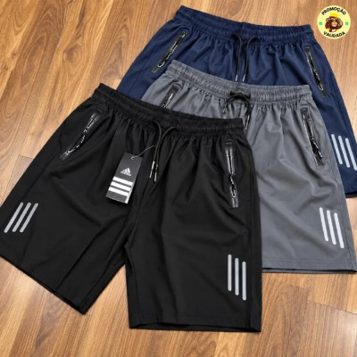 Kit com 3 Bermudas Dry Fit Secagem Rapida com Ziper