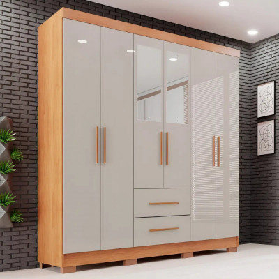 Guarda-roupa Casal 6 Portas 2 Gavetas