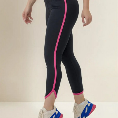 Legging Manalinda Viés Alta Zero Transparência