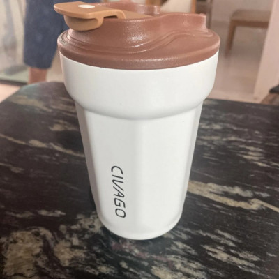 Copo Térmico Inox Com Tampa Para Café e Chá