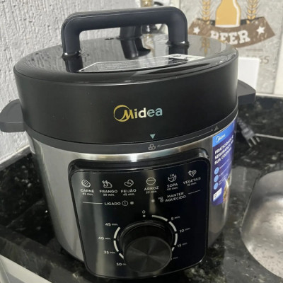 Panela de Pressão Mecânica Midea 4L Cinza