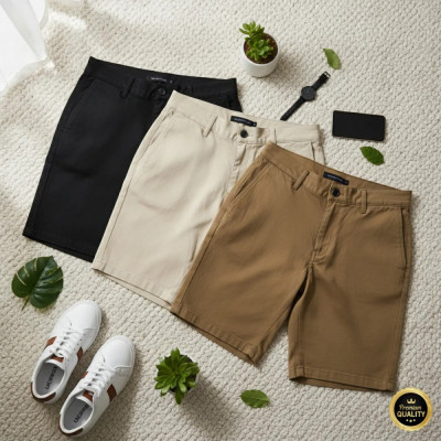 Kit 3 Bermuda Masculina Sarja Jeans Brim