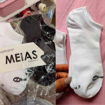 Kit 10 Pares Meias Zhamaro Soquete