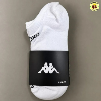 Kit com 3 Pares Meias Kappa Sapatilha Soquete Invisivel