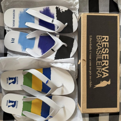 Kit 2 Pares Chinelo Masculino Reserva 41/42
