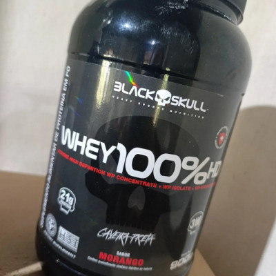 Proteína Black Skull Whey Baunilha 900g