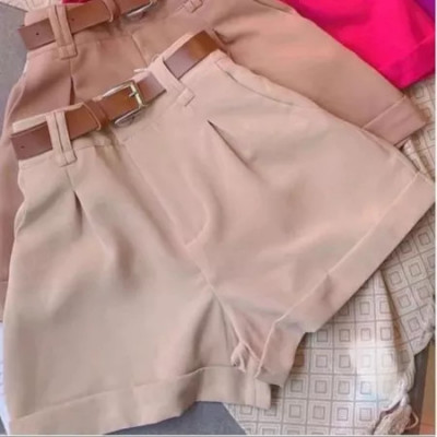 Kit 2 Shorts Alfaiataria Cintura Alta