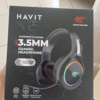 Havit Headphone Gamer H2232d RGB com Microfone