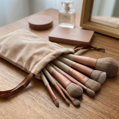Kit Pincel De Maquiagem Com 13 Unidades
