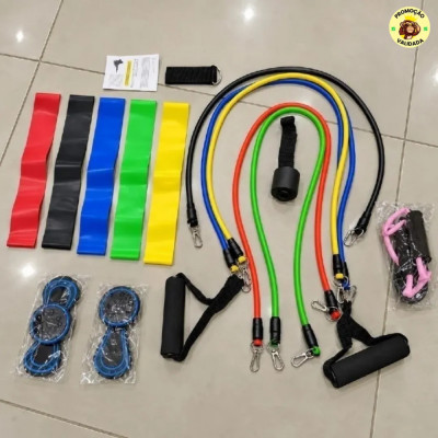 KIT PERFEITO PRA TREINAR EM CASA Kit com 20 Itens Fitness Esportivos Para Treino Em Casa