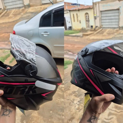 Capacete Moto Pro Tork Fechado Viseira Fumê