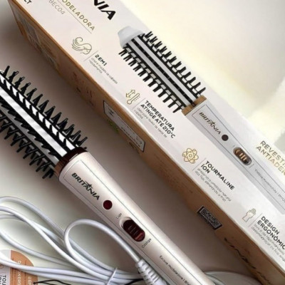 💇‍♀️ Britânia Escova Modeladora BEC04 2 em 1 Bivolt
