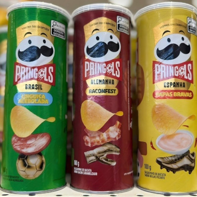 Batata Frita Pringles Tripack Especial Festa do Futebol