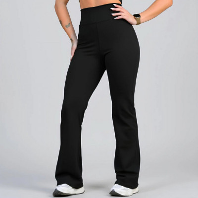 Calça Legging Flare Zero Transparência Grossa