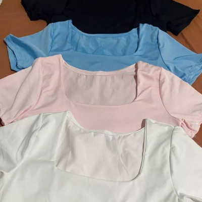 Kit 4 Blusinha Baby Look