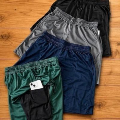 Kit 4 Shorts 2 em 1 Dryfit Compressão