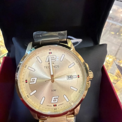 Relógio Technos Masculino Racer Dourado