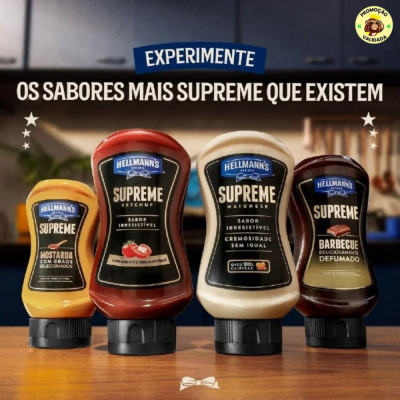 Molho Barbecue Defumado Hellmann's Supreme Squeeze