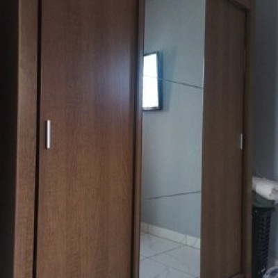 Guarda Roupa Casal Madesa Mônaco 3 Portas de Correr