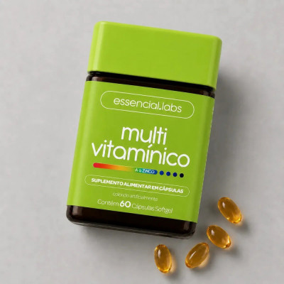 Multivitamínico de A a Zinco - 60 Softgels