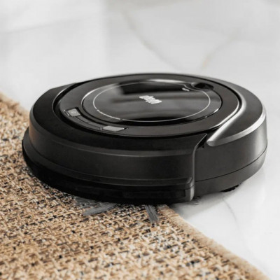 Robô aspirador W90 30W preto