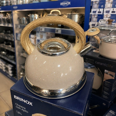 Chaleira Com Apito Brinox 2,7L