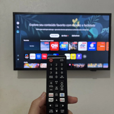 Smart TV Samsung 32 HD HDR Wi-Fi HDMI Preto