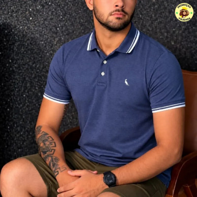 Camiseta Polo Friso Rajado Reserva