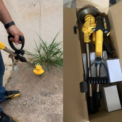 🔋 Roçadeira Aparador Grama A Bateria Recarregável 21v 750w - The Black Tools