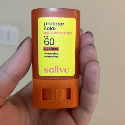 SALLVE Protetor Solar em Bastão FPS60 15g