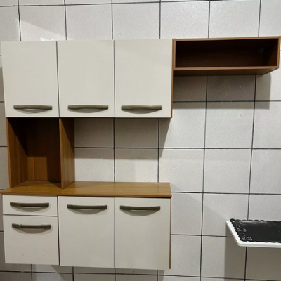 Armário de Cozinha Suspenso Balcão 6 Portas