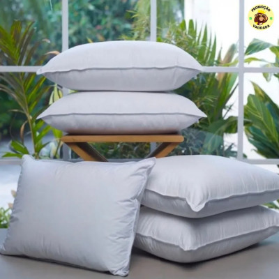 Kit com 4 Travesseiros Antialergico Impermeavel 50x70