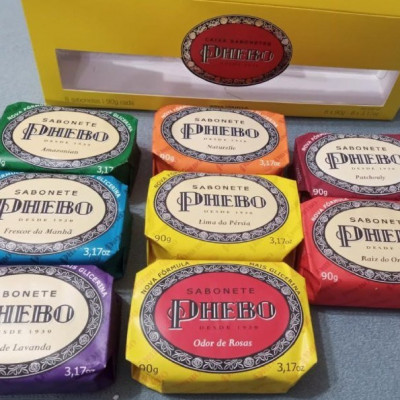 Kit Sabonete PHEBO, 8 Sabonetes 90g cada