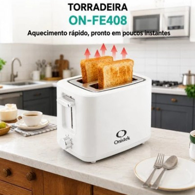 Torradeira Elétrica Onistek 650W 2 Ranhuras