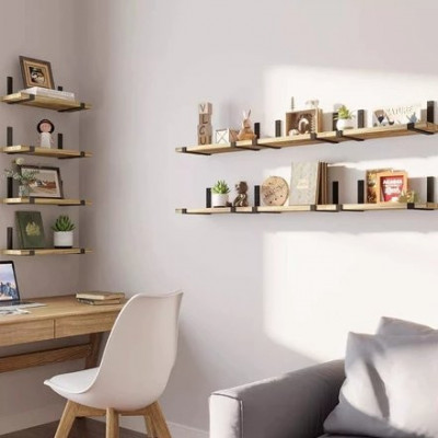 Kit Prateleiras 6 Unidades Industrial Cozinha e Quarto