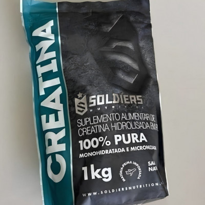 Creatina Soldiers em pó sem sabor 1kg