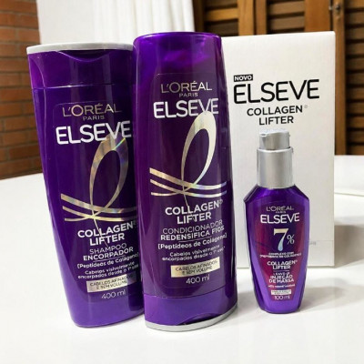 Elseve L'Oréal Colágeno Shampoo Condicionador Sérum