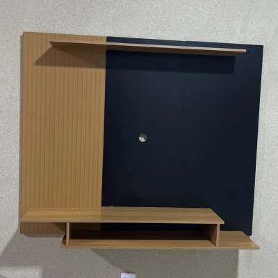 Estante Para TV 55 com Painel e Nicho Bege