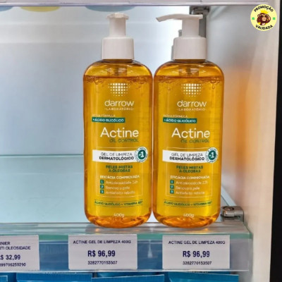Gel de Limpeza Facial Darrow Actine Oil Control Oleosa 400g
