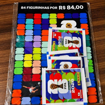 ⚽ Blister com 12 Pacotes de Figurinhas da Copa do Mundo FIFA 2026