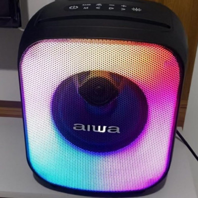 Caixa de Som PartyBox AIWA Bluetooth RGB USB TWS