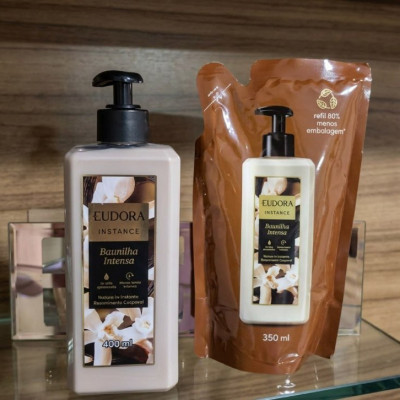 Combo Instance Baunilha: Creme Hidratante 400ml + Refil 350m