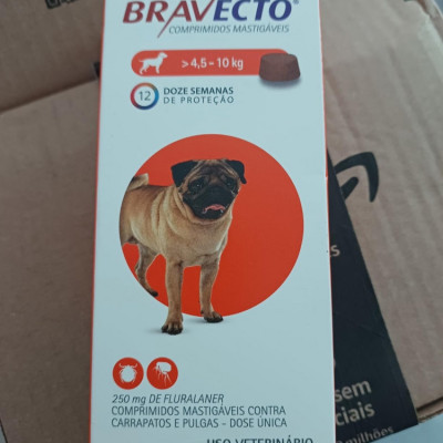 Bravecto Cães 250mg Antipulgas e Carrapatos