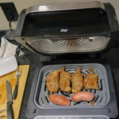 Fritadeira Elétrica Air Fryer 8 Em 1 WAP Barbecue 127V