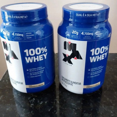 Kit 2x Whey 100% Concentrado 900g Baunilha