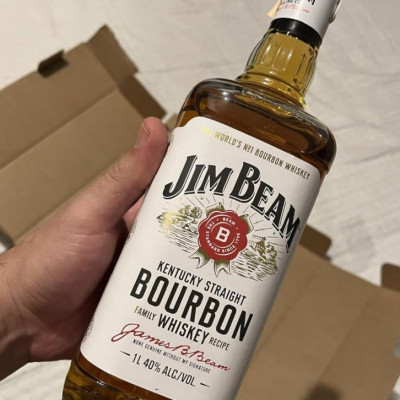 Bourbon Whiskey Jim Beam White 1L