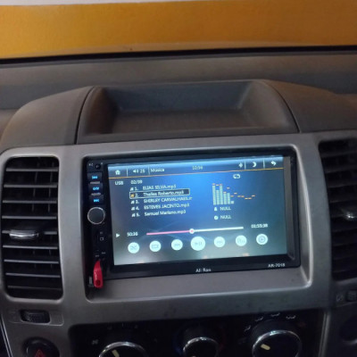 Central Multimídia Touch Mp5 2din Bluetooth Preto