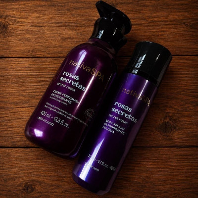 Kit Nativa Spa Rosas Secretas: Body Splash 200ml + Creme Perfumado Corporal 400ml